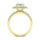 Winterberry Diamond Matching Band Only (engagement Ring Not Included) For Ring With Round Center yellowgold