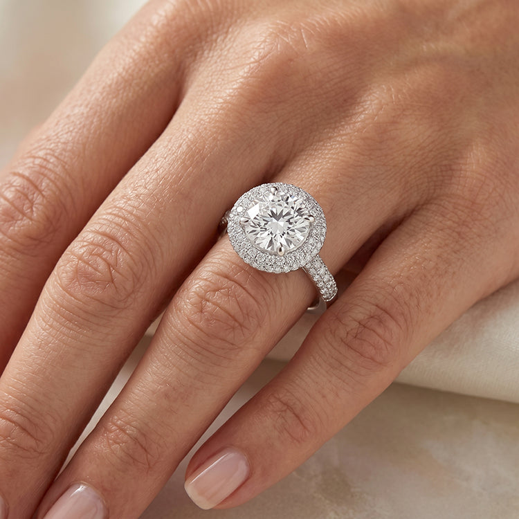 Winterberry - GIA Natural Round Diamond Engagement Ring