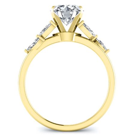 Wisteria Diamond Matching Band Only (engagement Ring Not Included) For Ring With Round Center yellowgold