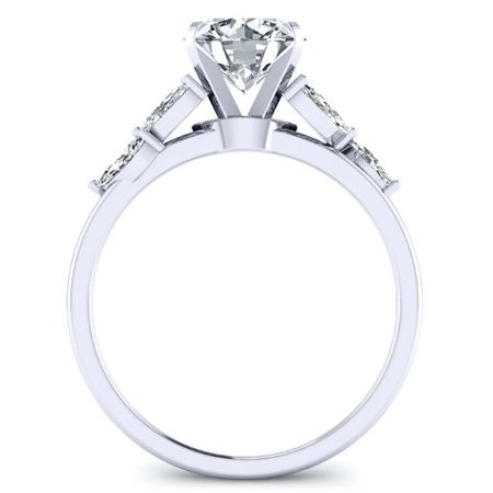 Wisteria Diamond Matching Band Only (engagement Ring Not Included) For Ring With Round Center whitegold