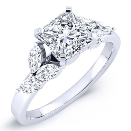 Wisteria Princess Diamond Bridal Set (Lab Grown Igi Cert) whitegold