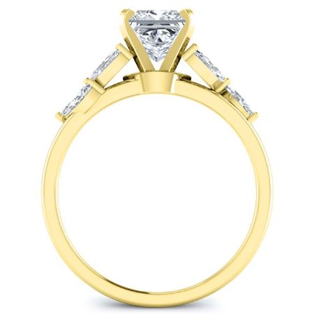 Wisteria Princess Diamond Engagement Ring (Lab Grown Igi Cert) yellowgold