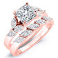 Wisteria Princess Moissanite Bridal Set rosegold