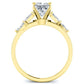 Wisteria Princess Moissanite Bridal Set yellowgold