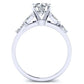 Wisteria Round Diamond Bridal Set (Lab Grown Igi Cert) whitegold