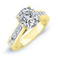 Yarrow Diamond Matching Band Only (engagement Ring Not Included) For Ring With Cushion Center yellowgold