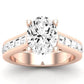 Yarrow Diamond Matching Band Only (engagement Ring Not Included) For Ring With Oval Center rosegold