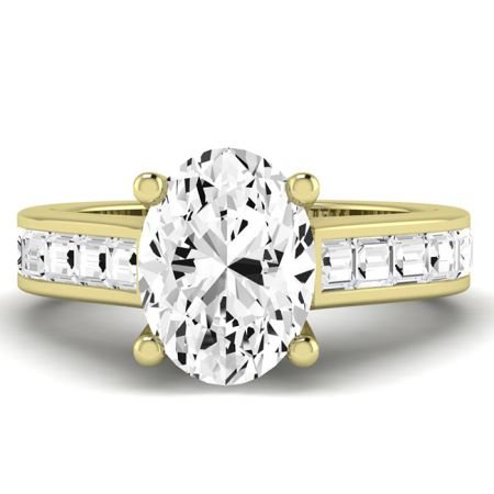 Yarrow Diamond Matching Band Only (engagement Ring Not Included) For Ring With Oval Center yellowgold