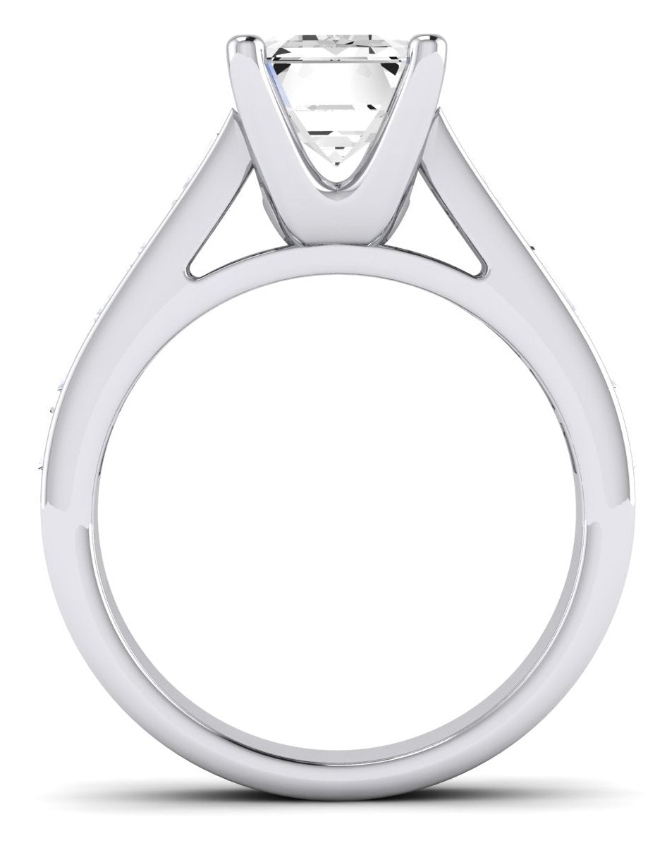 Yarrow Emerald Diamond Engagement Ring (Lab Grown Igi Cert) whitegold