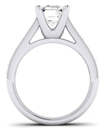 Yarrow Emerald Diamond Engagement Ring (Lab Grown Igi Cert) whitegold