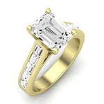 Yarrow Emerald Diamond Engagement Ring (Lab Grown Igi Cert) yellowgold