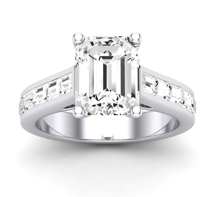 3.00 ct - Yarrow - Emerald Moissanite Engagement Ring