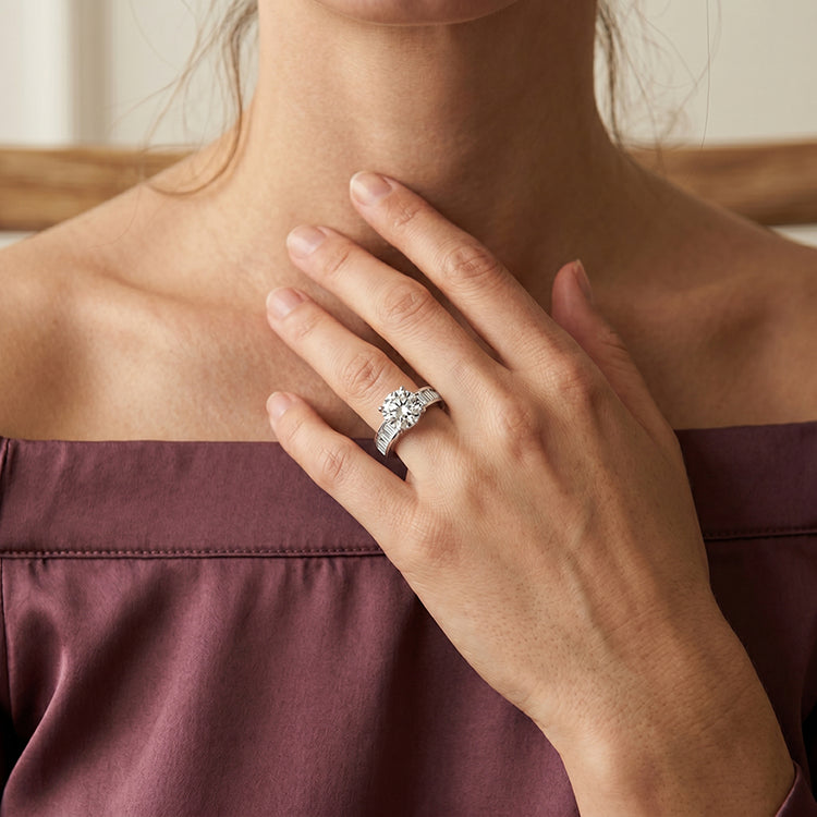 Yarrow - GIA Natural Round Diamond Engagement Ring