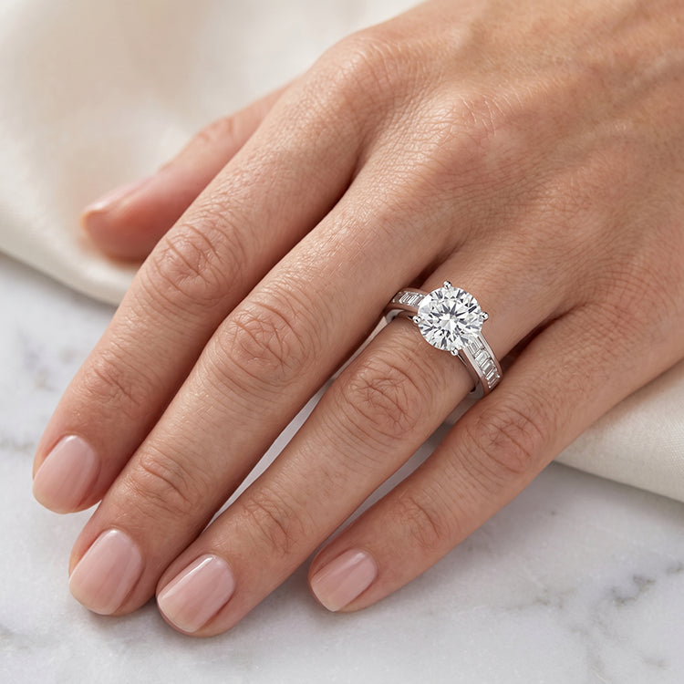 Yarrow - GIA Natural Round Diamond Engagement Ring