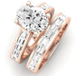 Yarrow Oval Diamond Bridal Set (Lab Grown Igi Cert) rosegold