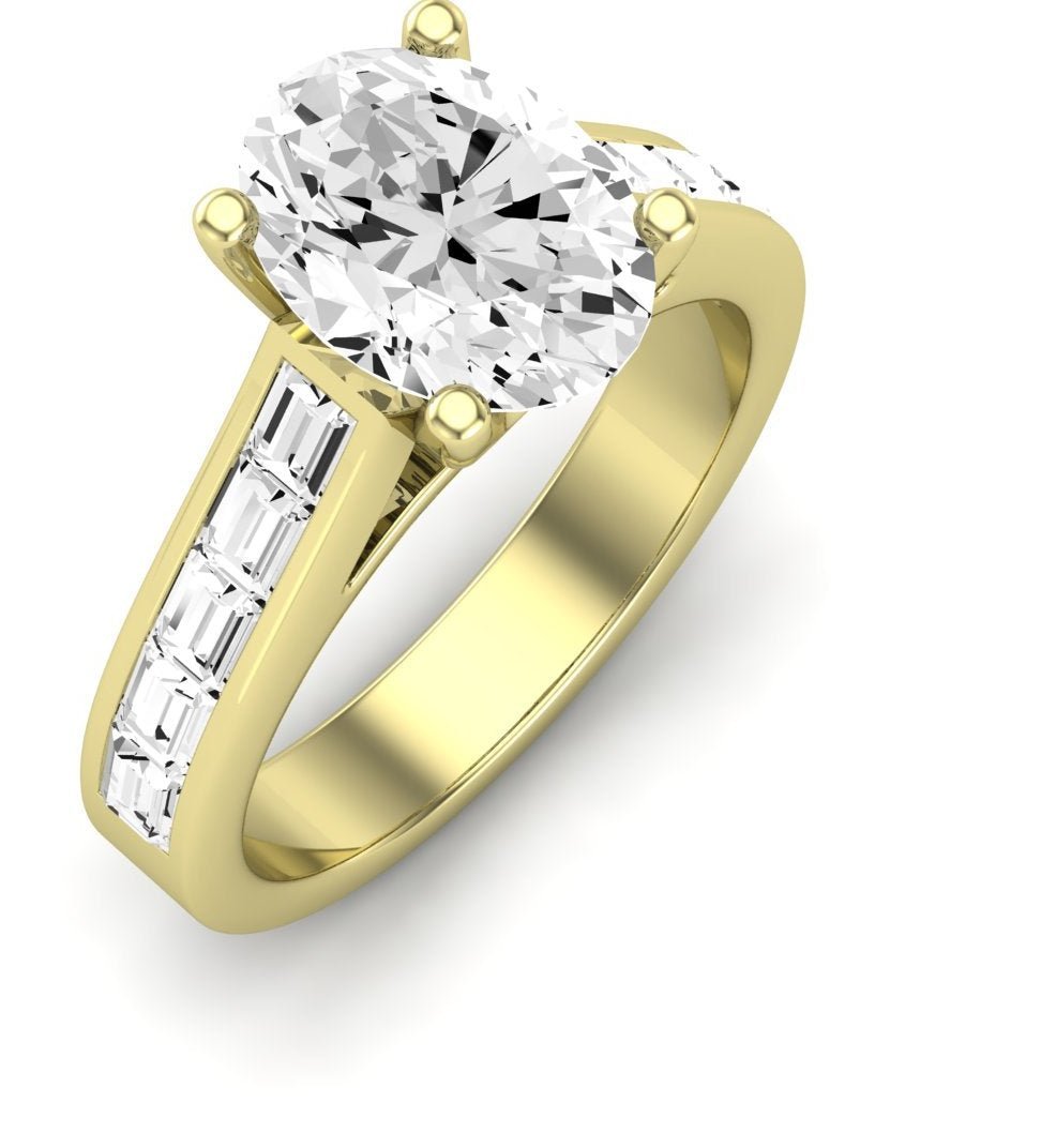 Yarrow Oval Diamond Engagement Ring (Lab Grown Igi Cert) yellowgold