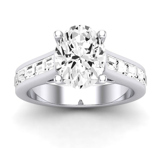 Yarrow Oval Diamond Engagement Ring (Lab Grown Igi Cert) whitegold