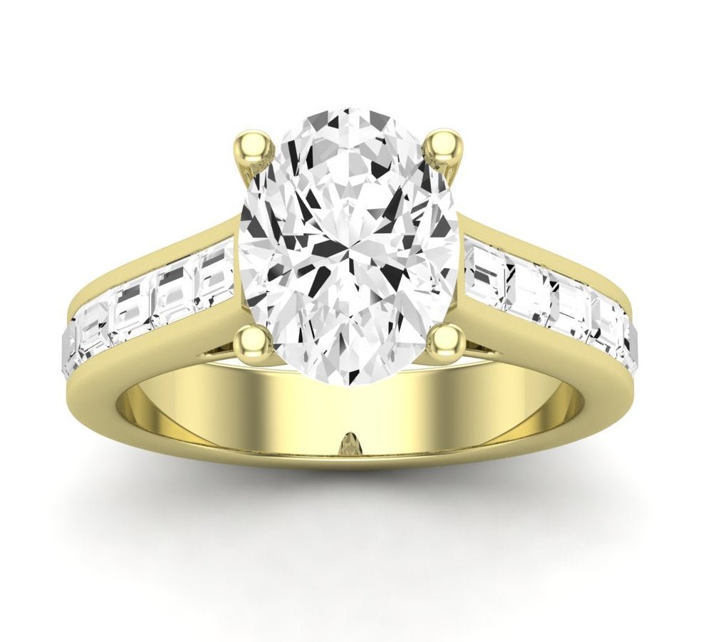 Yarrow Oval Diamond Engagement Ring (Lab Grown Igi Cert) yellowgold