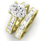 Yarrow Oval Moissanite Bridal Set yellowgold