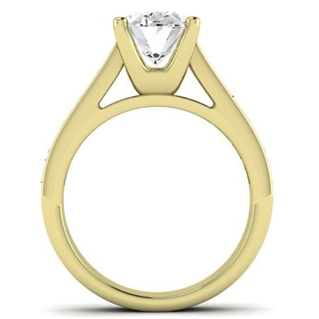 Yarrow Oval Moissanite Bridal Set yellowgold