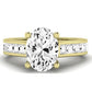 Yarrow Oval Moissanite Bridal Set yellowgold