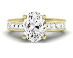 Yarrow Oval Moissanite Engagement Ring yellowgold