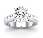 Yarrow Oval Moissanite Engagement Ring whitegold