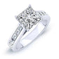 Yarrow Princess Moissanite Bridal Set whitegold