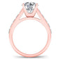 Yarrow Round Diamond Engagement Ring (Lab Grown Igi Cert) rosegold