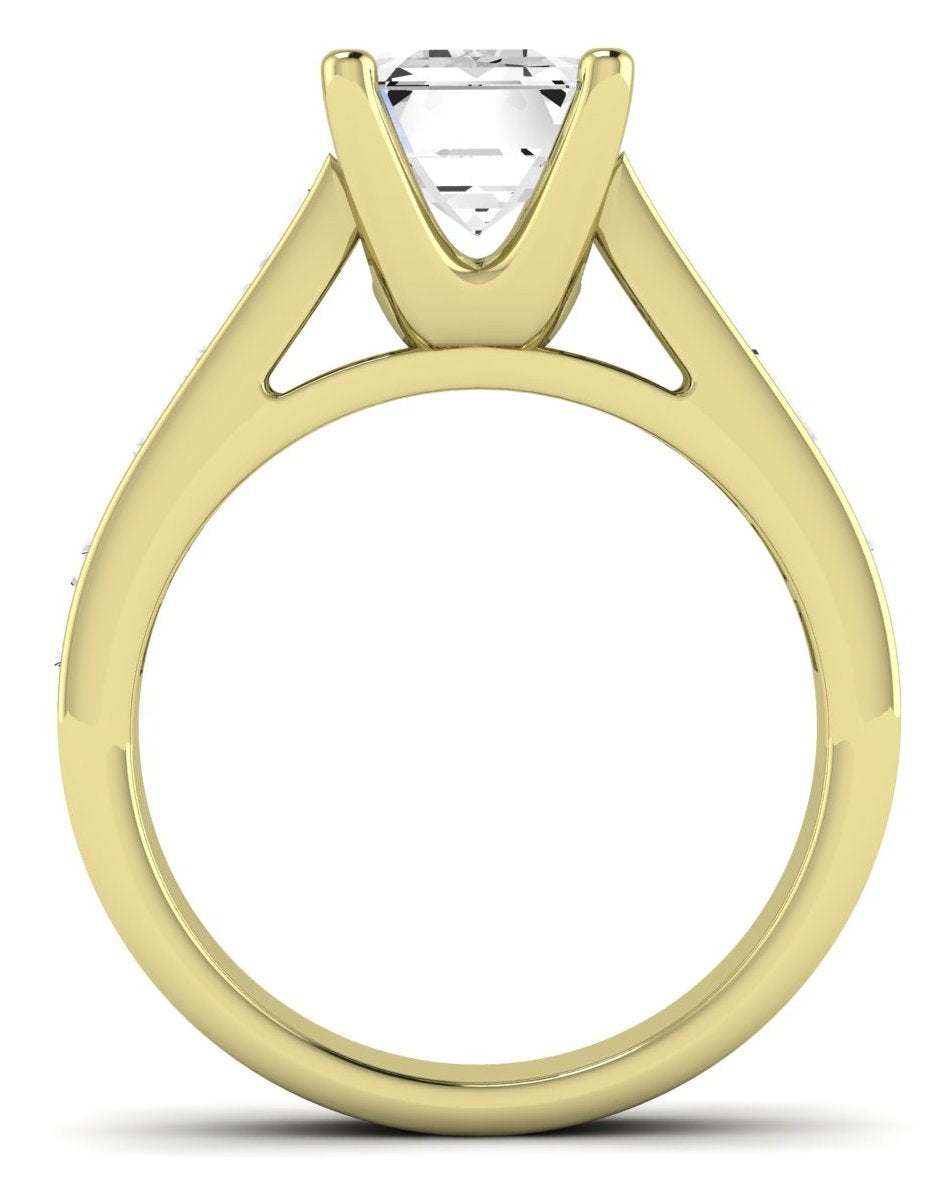 Yarrow Emerald Diamond Engagement Ring (Lab Grown Igi Cert) yellowgold