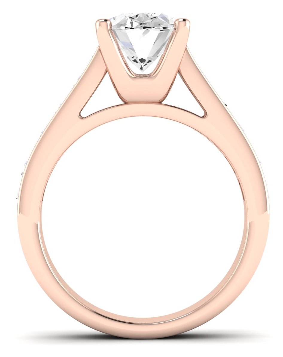 Yarrow Oval Diamond Engagement Ring (Lab Grown Igi Cert) rosegold