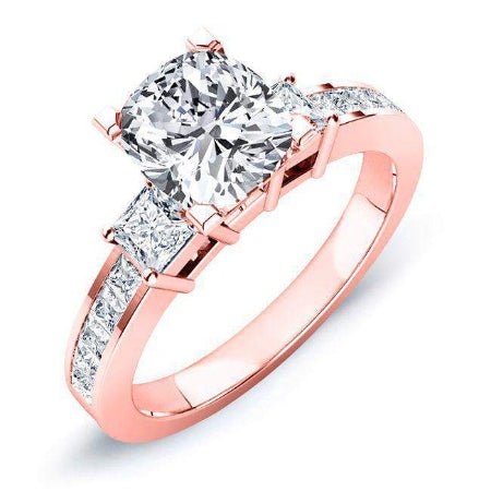 Yellow Bell - 1.1ct Cushion Diamond Engagement Ring (Lab Grown Igi Cert) rosegold