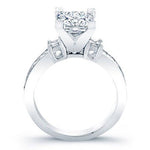 Yellow Bell Diamond Matching Band Only (engagement Ring Not Included) For Ring With Princess Center whitegold