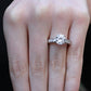 Yellow Bell Round Diamond Engagement Ring (Lab Grown Igi Cert) whitegold