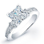 Yellowbell Princess Moissanite Bridal Set whitegold