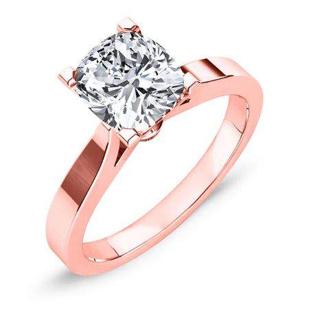 Zahara Cushion Diamond Engagement Ring (Lab Grown Igi Cert) rosegold