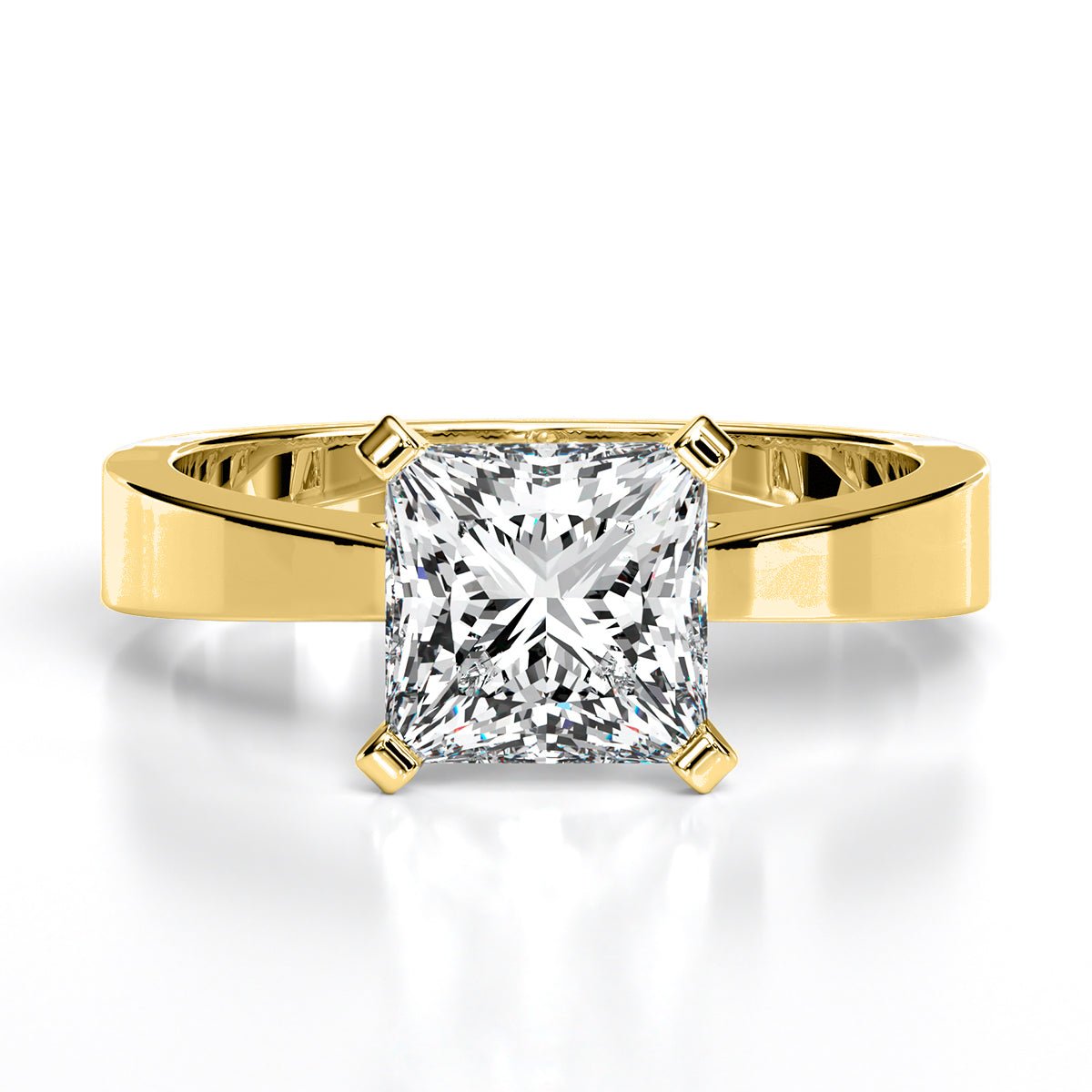 Zahara Princess Diamond Engagement Ring (Lab Grown Igi Cert) yellowgold