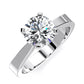 Zahara Round Diamond Engagement Ring (Lab Grown Igi Cert) whitegold