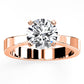 Zahara Round Diamond Engagement Ring (Lab Grown Igi Cert) rosegold