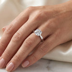 Zahara - GIA Natural Round Diamond Engagement Ring