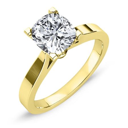 Zahara Diamond Matching Band Only (engagement Ring Not Included) For Ring With Cushion Center yellowgold