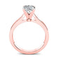 Zahara Diamond Matching Band Only (engagement Ring Not Included) For Ring With Cushion Center rosegold