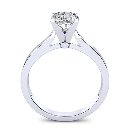 Zahara Moissanite Matching Band Only (engagement Ring Not Included) For Ring With Cushion Center whitegold