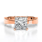 Zahara Princess Diamond Engagement Ring (Lab Grown Igi Cert) rosegold