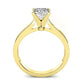 Zahara Princess Moissanite Bridal Set yellowgold