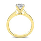 Zahara Round Moissanite Bridal Set yellowgold