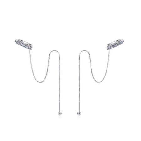 Zenny Round Diamond Earrings whitegold