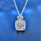 Zhuri Moissanite Necklace whitegold