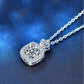 Zhuri Moissanite Necklace whitegold