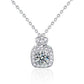 Zhuri Moissanite Necklace whitegold